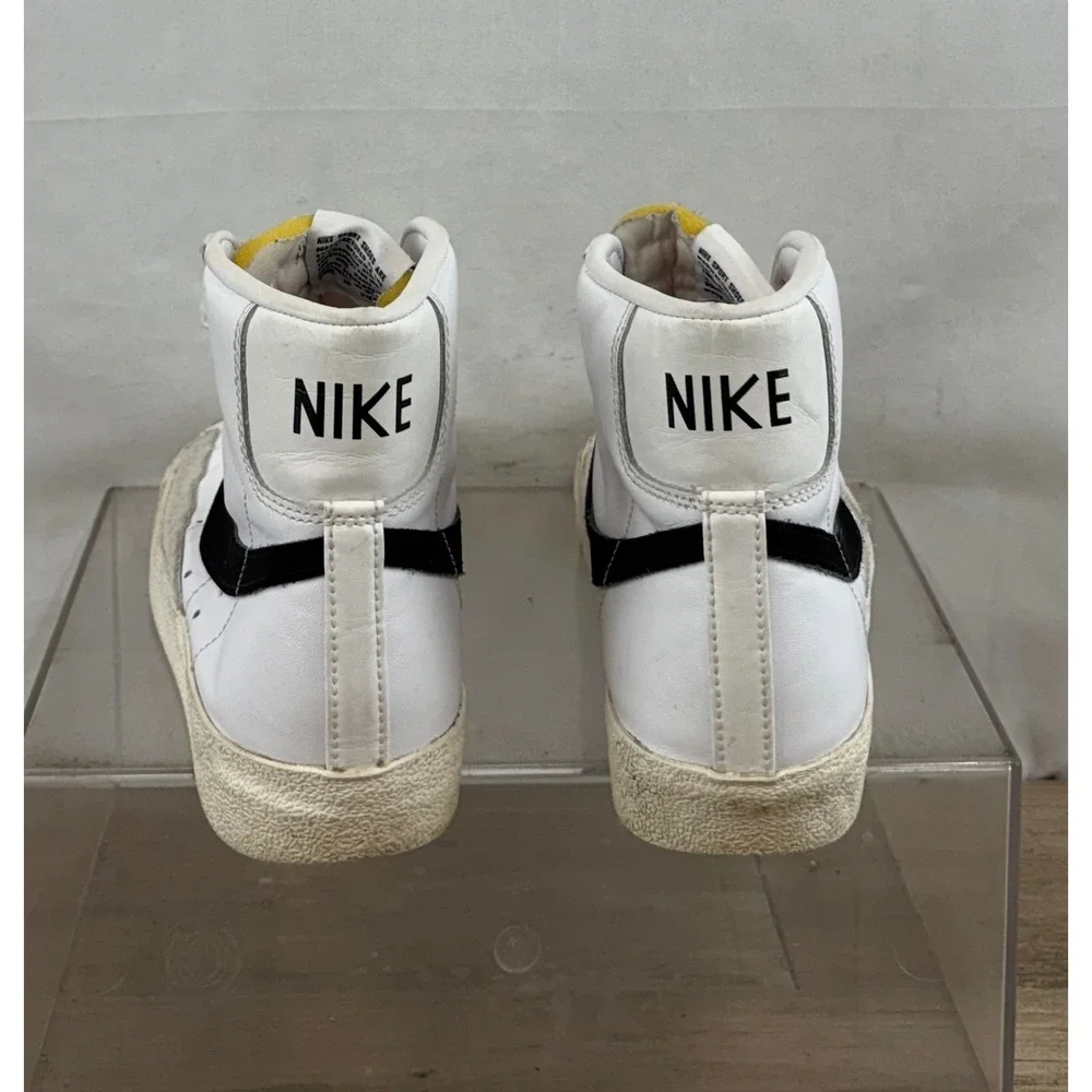 Nike Blazer Mid 77 Vintage‎ White Black Mens High Top Sneakers US 9 EUR 42.5